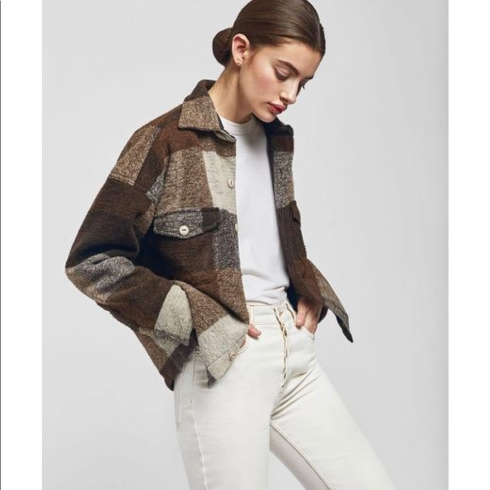 Anine Bing Bobbi Flannel Jacket XS